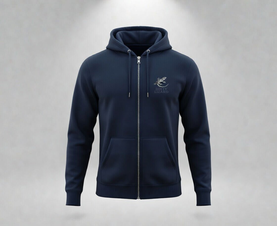 Hoodie with zipper - Dirty Lizard