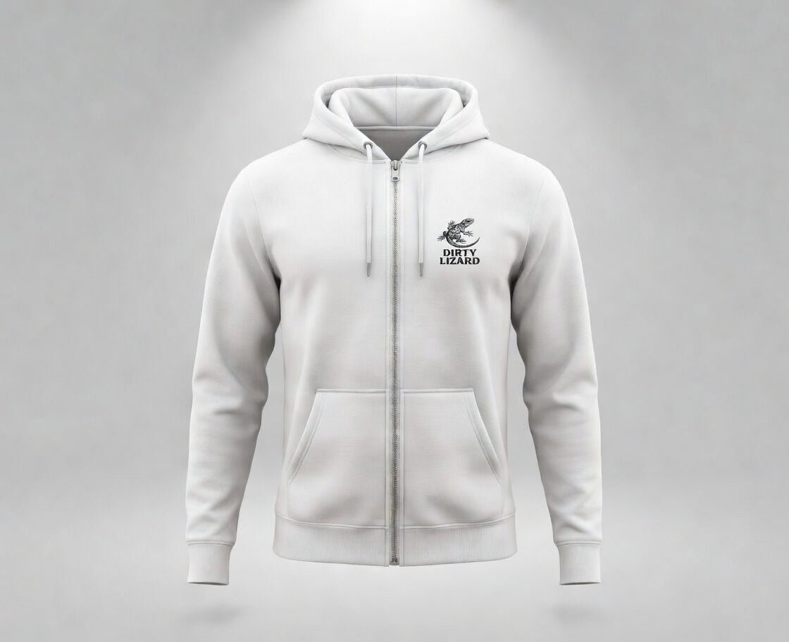 Hoodie with zipper - Dirty Lizard